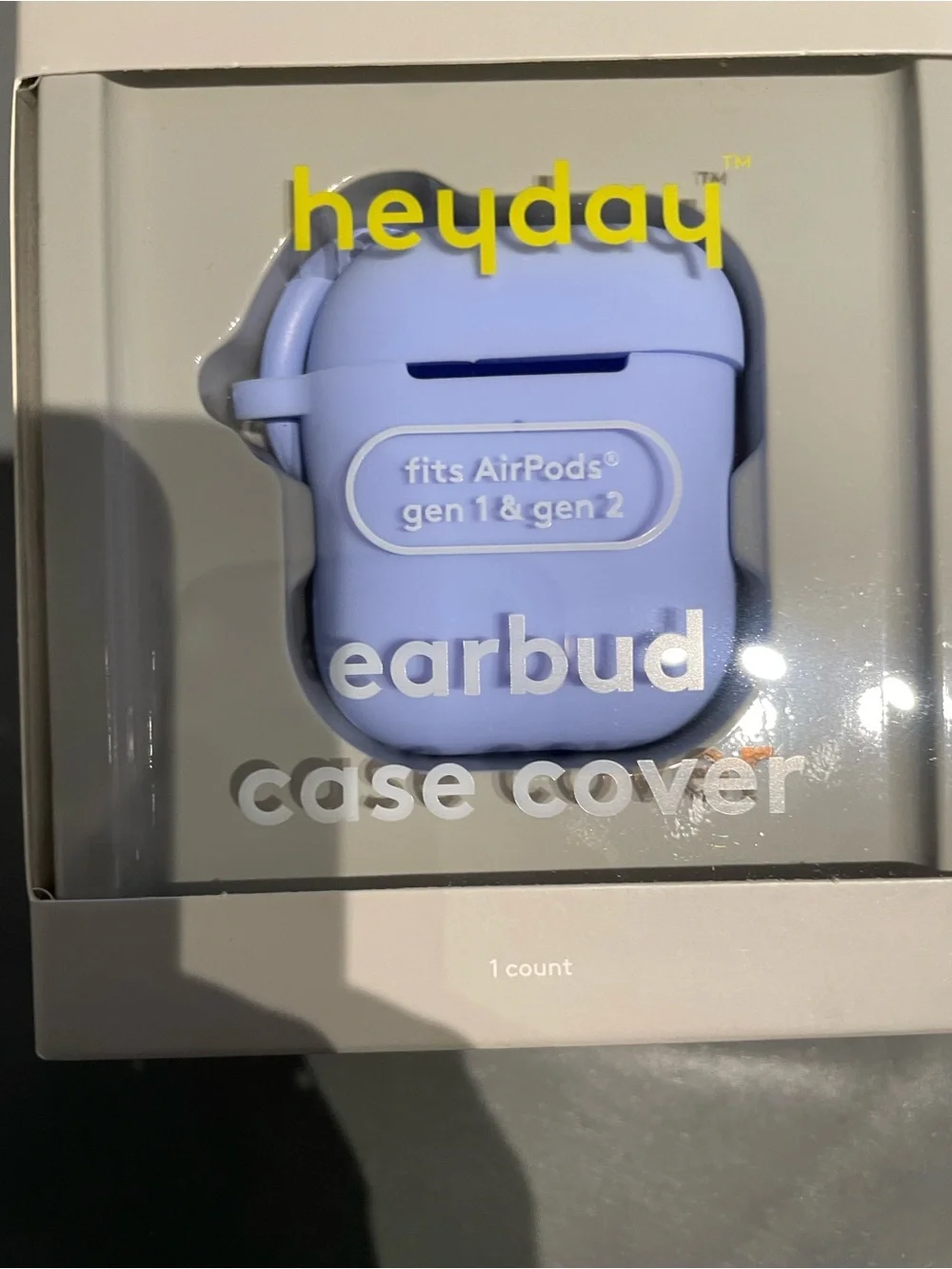 Heyday AirPods (1/2 Generation)Silicone Case with Clip Blue Lightweight New